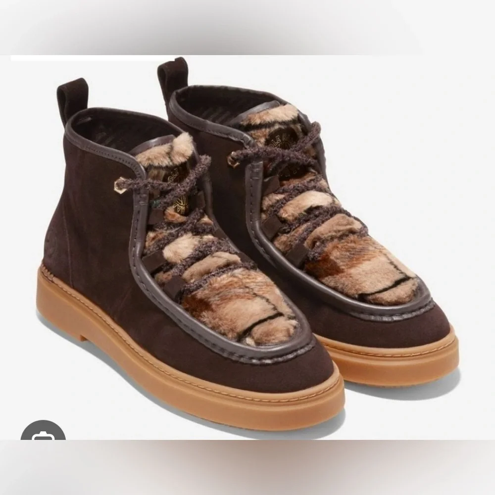 Cole Haan Women's Boots All-Day Summit Chukka Suede Size 8‎